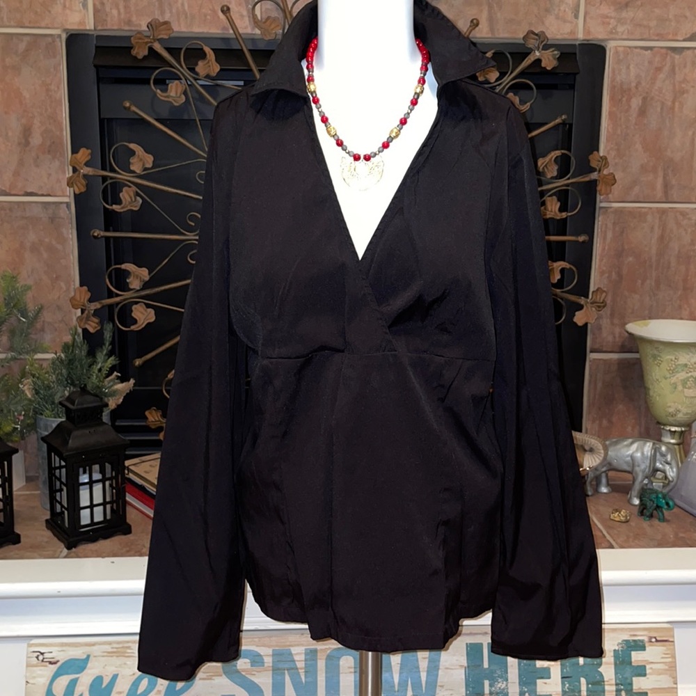 Large DCC Surplice Long Sleeve Blouse